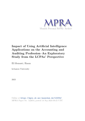 人工智能应用对会计和审计行业的影响——从 LCPA 的角度进行的探索性研究